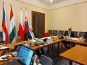 Németh Zsolt, a Külügyi bizottság elnöke hallgatja szlovák partnere, Marián Kéry hozzászólását – Zsolt Németh, Chair of the Foreign Affairs Committee listening to the contribution of his Slovak partner, Marián Kéry